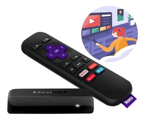 Roku Streaming 3940mx 4k Control Remoto Disney Netflix