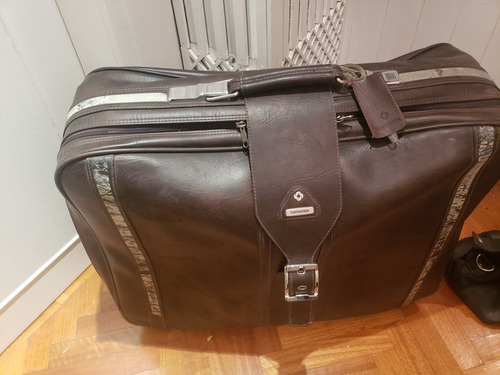 Palermo Valija Retro Samsonite Cuero Puro Grande 4 Ruedas