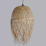  Lampara Colgante Bambu Bamboo 80x50cms Natural Grande Techo