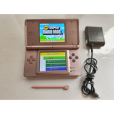 Nintendo Ds Lite Pink Rosa + R4 + Cargador + Stylus + Juegos