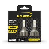 Par Lâmpada Automotiva Haloway Led H3 Hwc 12v 6500k