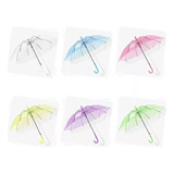 Paraguas Plegable 8 Varillas 60cm Color Transparente Lluvia