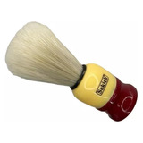 Pincel De Barbear Para Barbeiro Bicolor Vinho Creme Cod 524