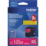 Cartucho De Tinta Brother Lc105m Color Magenta De 60 Ml