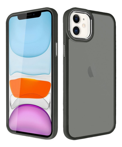 Funda Case Para iPhone Matte Translucida Rígida Full-body