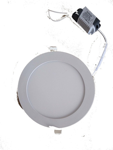 Panel Plafón Led 12w Blanco Redondo De Embutir Pack X 4