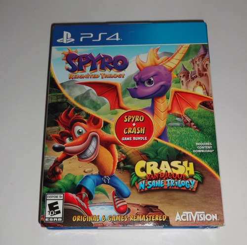 Crash + Spyro Game Bundle Ps4  Físico