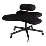 Silla De Rodillas Ergonómica Con Ruedas, 2 Cojines Sin Bra.