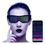 Lentes Luminosas Led Bluetooth, Lentes De Fiesta Editables