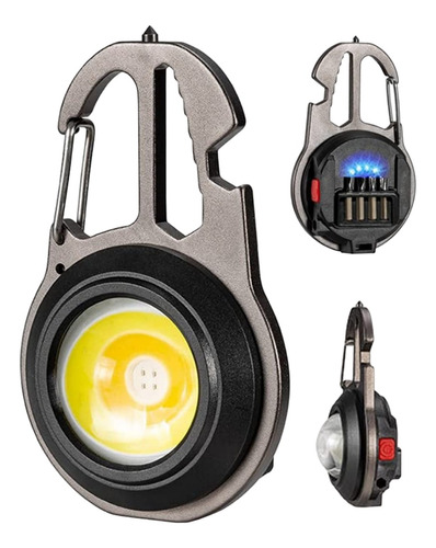 Mini Linterna Llavero Recargable Portátil Cob Luz Led W5137