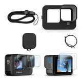 Funda Silicona Vidrio Templado Gopro 9 Accesorios Chesty