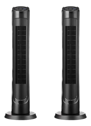 Paquete 2 Ventiladores De Torre Omnibreeze Dc2018 Negro 120v