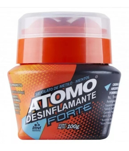 Crema Atomo Desinflamante Forte Pote 100g Original Imvi