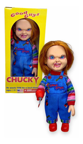 Muñeco Chucky Menacing Con Cuchiilo Luz Y Sonido Childs