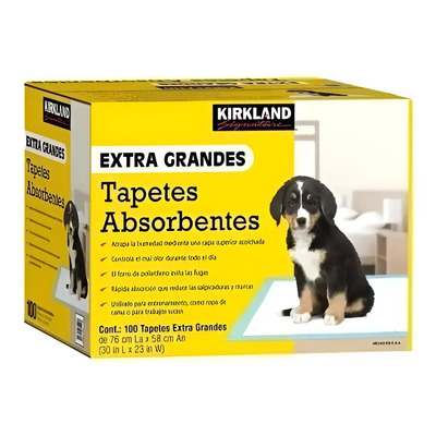 Pañal Entrenador Para Cachorro Tapete 100 Piezas Kirkland® | Envío gratis