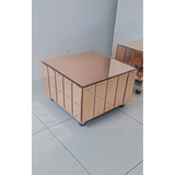 Mesa De 60cm X 60cm X 35cm  Tipo Importación Color Rosa