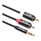 Cable Mini Plug 3.5mm A 2 Rca Macho Rexlis 1.8 M Largo