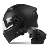 Bluetooth Motorcycle Helmet Dot Approved Anti-fog Double