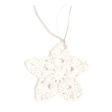 Estrellas Navideñas Tejidas Crochet. Pack De 6 Unidades 