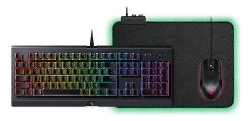 Combo Gamer Teclado Mouse Y Pad Razer 3en1 Kit Razer Holiday Color Del Teclado Negro