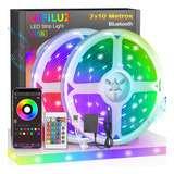 Tira De Luces Led App Bluetooth Control Rgb 20m (2x10m)