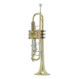 Trompeta De Latón Laqueado 3 Valvulas Wesner Str1200-l