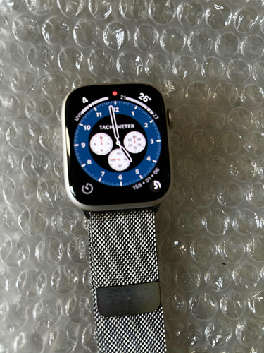 Apple Watch 8 (gps+cel, 45mm) Plata/milanese. Impecable!