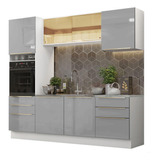 Madesa Gabinete Cocina 240cm Lux Blanco/gris 02