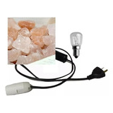 Kit Iluminacion + 1/2kg De Piedras De Sal Para Lamparas