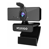 Cámara Web Nexigo N660 1080p, Micrófono Dual Y Cubierta De