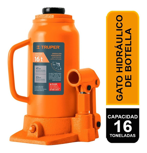 Gato Hidraulico T. Botella 16 Ton Truper 14820