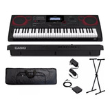 Teclado Casio Ct-x5000 Sensitivo Funda Soporte Pedal