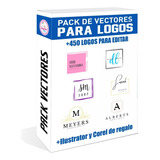 Pack Vectores +450 Marcas Logos Diseños Editables #v316