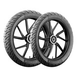 Llantas Michelin 130/70-17 + 80/90-17 Pilot Street 2 Sin Cám