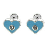 Aritos Abridores / Aros De Plata 925 Corazones Piedras