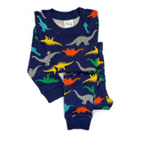 Pijama Largo Niños/as 100% Algodón Dinosaurios