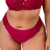 Calcinha Fio Dental Lingerie Sensual Plussize Cintura Alta