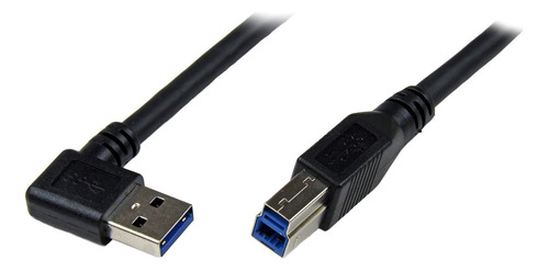Cable Usb 3.0 A-b Para Impresora, Disco Duro 1m 5gps Acodado
