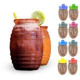 50 Vasos Vitrolero Plastico Michelada Vitrochela 500 Ml