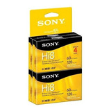 Sony Hi8 Videocámara 8mm Cassettes 120 Minuto (4-pack) (desc