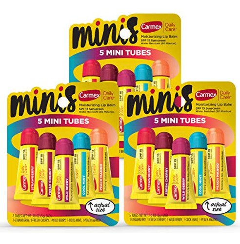 Bálsamo Labial Carmex  Carmex Daily Care Minis Tubos De Báls