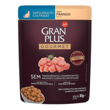 Alimento Gran Plus Castrados Para Gato Adulto Sabor Frango Em Saco De 85g