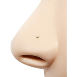 Piercing Nariz Nostril Ouro Amarelo 18k 750 Mini 0,65mm