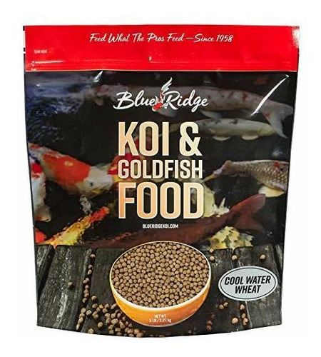 Blue Ridge Fish Food Pellets De 5 Libras, Koi Y Goldfish Enf