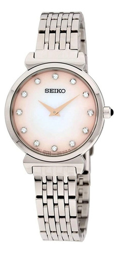 Reloj Seiko Dama Nacarado Cristales Swarovski Sfq803