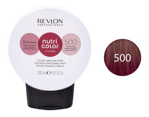 Mascarilla Revlon Nutri Color Filters 500 Rojo Púrpura 240ml