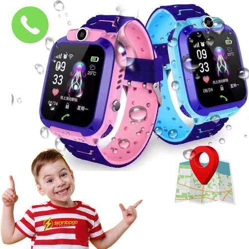 Relógio Kids Smartwatch Lanterna Despertador Com Botão Sos