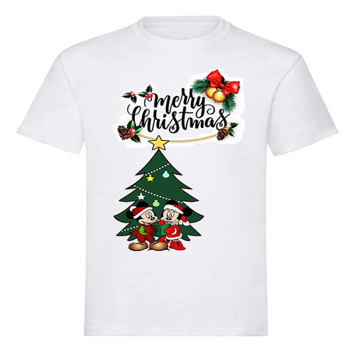 Camiseta Navidad Árbol Mickey Camiseta Niños Navidad Árbol