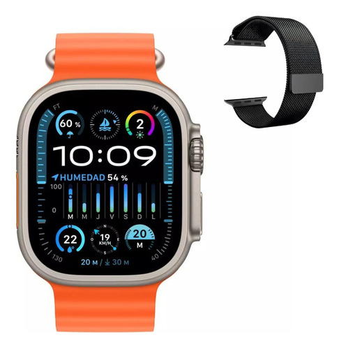 Smartwatch Ultra 10 Ios Android Chamada Prova Dagua Gps 49mm