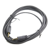 Cable Audio Estereo 3mts Mini Plug 3.5 Mm Oro M/ M X 2u Htec